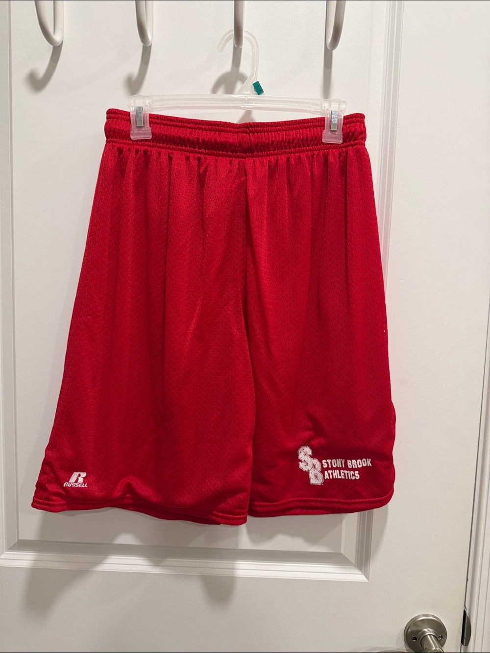 Russell Athletic Red Mesh Training Shorts